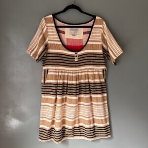 Ace & Jig Striped Mini Dress - Brown, Black, Cream